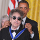 President Barack Obama presents the Presidential Medal of Freedom to musician Bob Dylan during a ceremony on May 29, 2012.
MANDEL NGAN/AFP/GettyImages